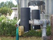 Campingplatz: Abgeschlossene Wasserhähne