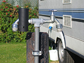 Campingplatz: Hier fehlt nur noch das Schloss, dann läuft nichts mehr